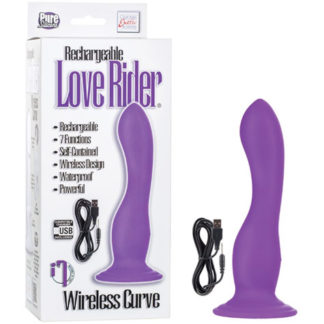 Rechargeable Love Rider Wireless Curve Vibrator, Purple, California Exotic Novelties