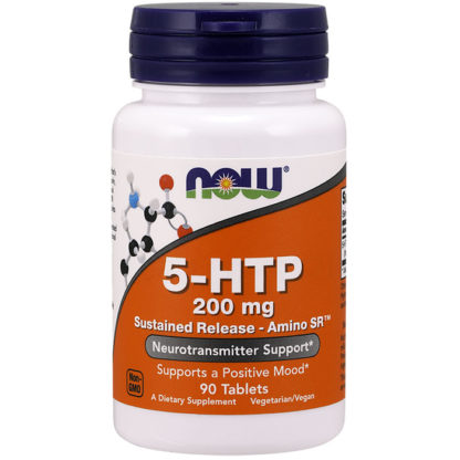 5-HTP 200 mg Sustained Release, 90 Tablets, NOW Foods