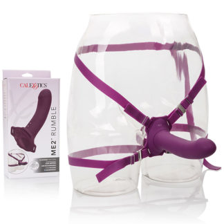 Me2 Rumble, Vibrating Strap-On G-Spot Stimulator, Purple, California Exotic Novelties