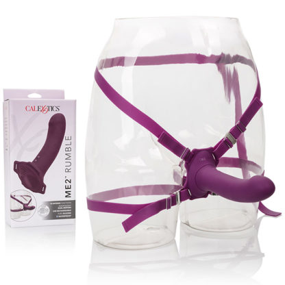 Me2 Rumble, Vibrating Strap-On G-Spot Stimulator, Purple, California Exotic Novelties