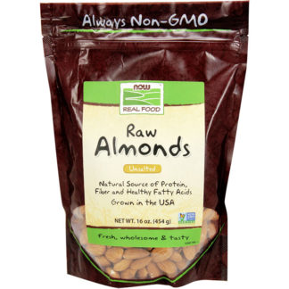 Raw Almonds, Unsalted, Grown in the USA, 1 lb, NOW Foods