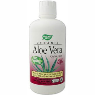 Aloe Vera Gel & Juice Liquid Organic Berry Flavor 1 liter from Nature's Way