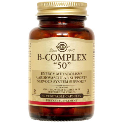 B-Complex 50, 250 Vegetable Capsules, Solgar