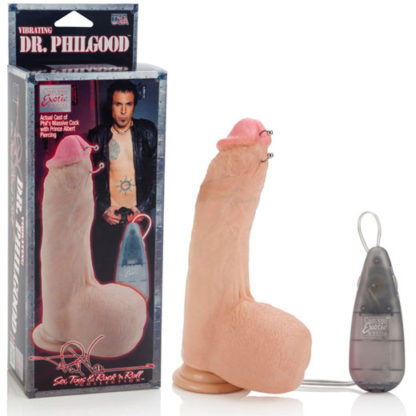 Phil Varone DR. PHILGOOD Vibrating Dong, Vibrator with Piercing, California Exotic Novelties