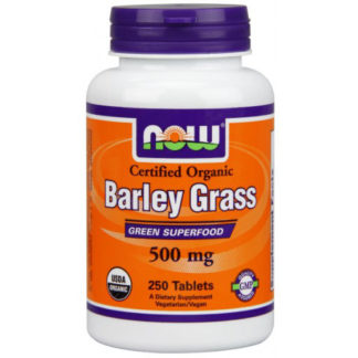 Barley Grass 500mg, Organic Barleygrass 250 Tabs, NOW Foods