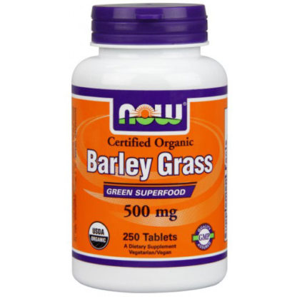 Barley Grass 500mg, Organic Barleygrass 250 Tabs, NOW Foods
