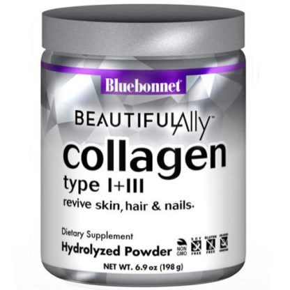 Beautiful Ally Collagen Type I + III Hydrolyzed Powder, 6.9 oz, Bluebonnet Nutrition
