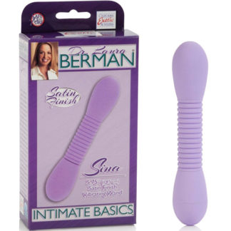 Dr. Laura Berman Intimate Basics Collection Sina Satin Finish Vibrating Wand, California Exotic Novelties