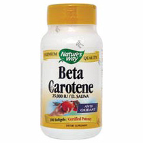 Beta Carotene 25,000 IU 100 softgels from Nature's Way