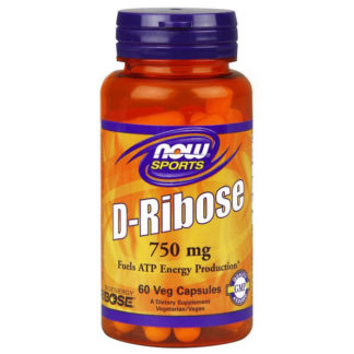 Bioenergy Ribose D-Ribose 750 mg, 60 Capsules, NOW Foods