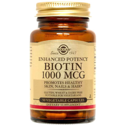 Biotin 1000 mcg, 250 Vegetable Capsules, Solgar