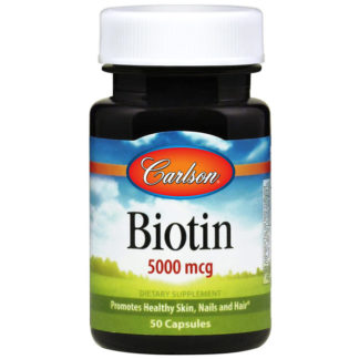 Biotin 5000 mcg, 100 Capsules, Carlson Labs
