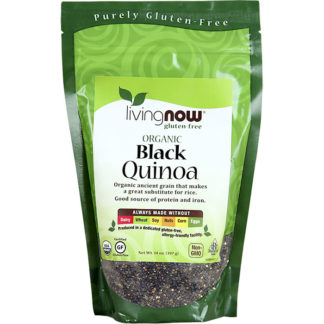 Black Quinoa, Organic, 14 oz, NOW Foods