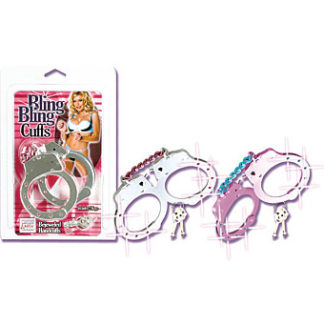 Bling Bling Cuffs - Purple, California Exotic Novelties