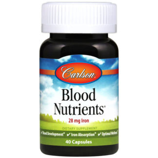 Blood Nutrients, 40 capsules, Carlson Labs