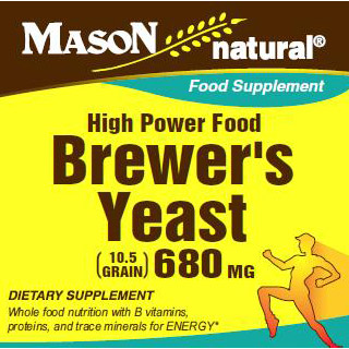 Brewer's Yeast 680 mg, 250 Tablets, Mason Natural