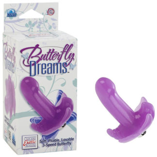 Butterfly Dreams Massager Vibrator, Purple, California Exotic Novelties