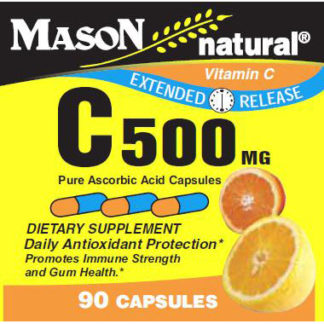 Vitamin C 500 mg, Time Release, 90 Capsules, Mason Natural