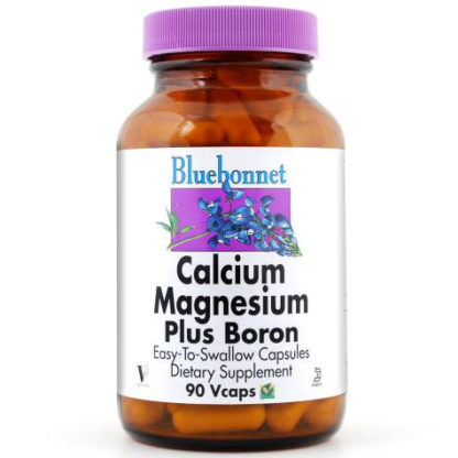 Calcium Magnesium Plus Boron, 90 Vcaps, Bluebonnet Nutrition