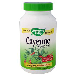 Cayenne Pepper 40,000 HU 180 caps from Nature's Way