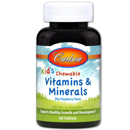 Chewable Vitamins and Minerals for Kids, 60 tablets, Carlson Labs