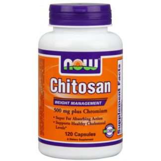 Chitosan 500mg with Chromium 120 Caps, NOW Foods