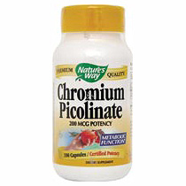 Chromium Picolinate 200mcg 100 caps from Nature's Way
