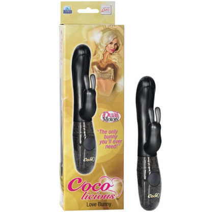 Coco Licious Love Bunny Vibe, Rabbit Vibrator, Black, California Exotic Novelties