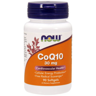 Coq10 30 mg, Coenzyme Q10, 90 Softgels, NOW Foods
