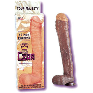 Czar Dong 12 Inch Emperor - Brown, California Exotic Novelties