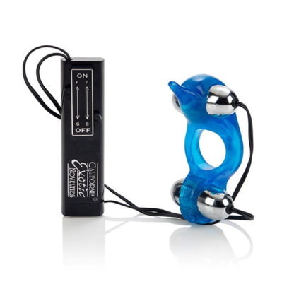 Diving Dolphin, Couples Enhancer Ring with Bullets, California Exotic Novelties
