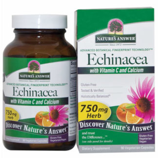 Echinacea with Vitamin C, 90 Vegetarian Capsules, Nature's Answer