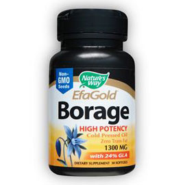 EfaGold Borage Oil 1300 mg, 60 Softgels, Nature's Way