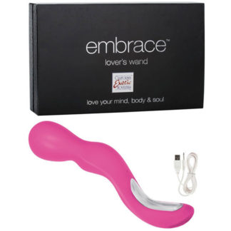 Embrace Lover's Wand Massager Vibrator - Pink, California Exotic Novelties