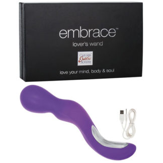Embrace Lover's Wand Massager Vibrator - Purple, California Exotic Novelties