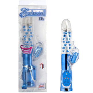 Enchanted Elle Rabbit Vibrator, Blue, California Exotic Novelties