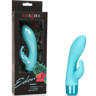 Eden Bunny Rabbit Vibrator - Blue, California Exotic Novelties