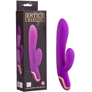 Entice Marilyn Rabbit Vibrator, Raspberry, California Exotic Novelties