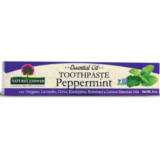 Essential Oil Toothpaste - Peppermint, 8 oz, Nature's Answer