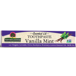 Essential Oil Toothpaste - Vanilla Mint, 8 oz, Nature's Answer
