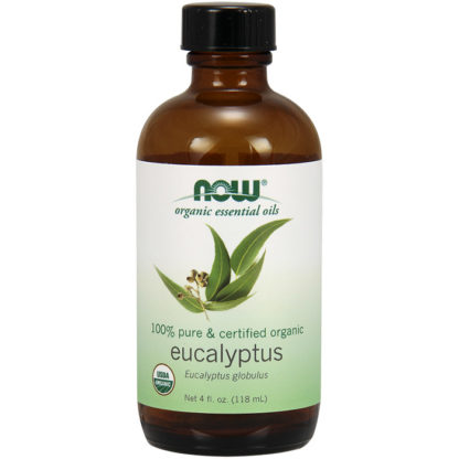 Eucalyptus Globulus Oil, Certified Organic Essential Oil, 4 oz, NOW Foods
