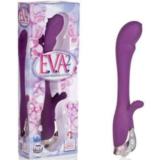 E.V.A. 2 Extreme Vibrating Action Rabbit Vibrator, Purple, California Exotic Novelties
