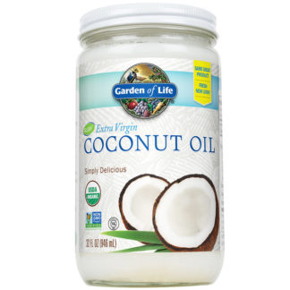 Organic Extra Virgin Coconut Oil Liquid in Glass Jar, Value Size, 32 oz, Garden of Life