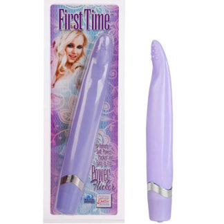 First Time Power Flicker Massager Vibrator, Purple, California Exotic Novelties