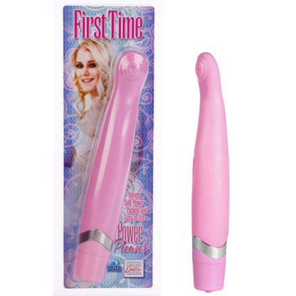 First Time Power Pleaser Massager Vibrator, Pink, California Exotic Novelties