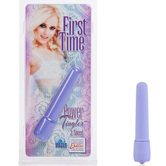 First Time Power Tingler Massager Vibrator, Purple, California Exotic Novelties