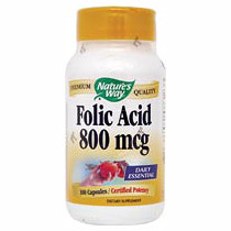 Folic Acid 800 mcg 100 caps from Nature's Way