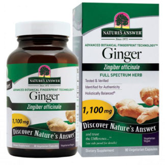 Ginger Rhizome, 90 Vegetarian Capsules, Nature's Answer