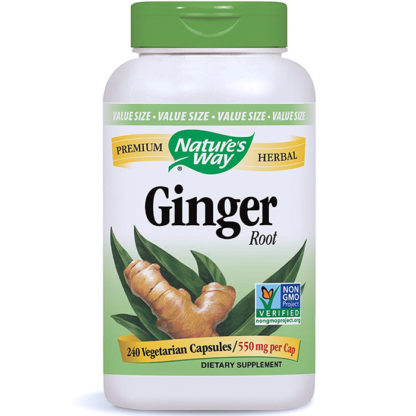 Ginger Root 550 mg, Value Size, 240 Vegetarian Capsules, Nature's Way