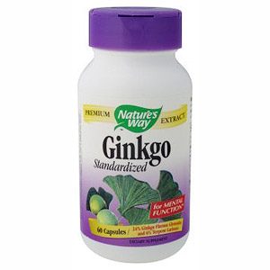 Ginkgo Extract Standardized 60 caps from Nature's Way